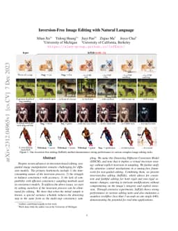 Inversion-Free Image Editing with Natural Language