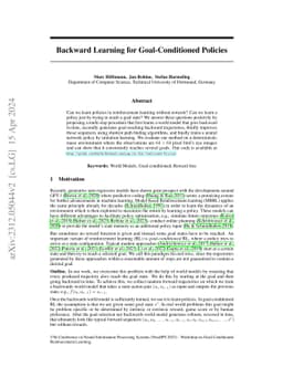 Backward Learning for Goal-Conditioned Policies