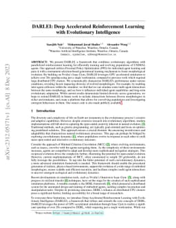 DARLEI: Deep Accelerated Reinforcement Learning with Evolutionary
  Intelligence