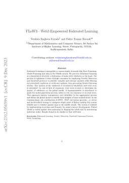 FLoW3 -- Web3 Empowered Federated Learning