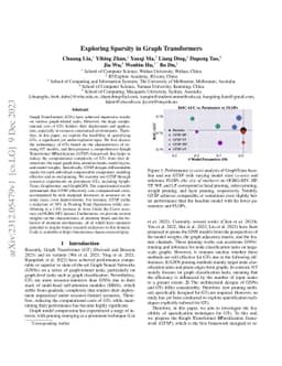 Exploring Sparsity in Graph Transformers