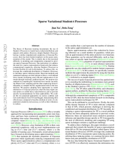 Sparse Variational Student-t Processes