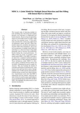 MISCA: A Joint Model for Multiple Intent Detection and Slot Filling with
  Intent-Slot Co-Attention
