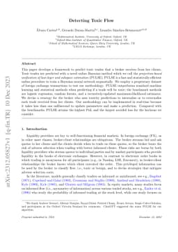 Detecting Toxic Flow