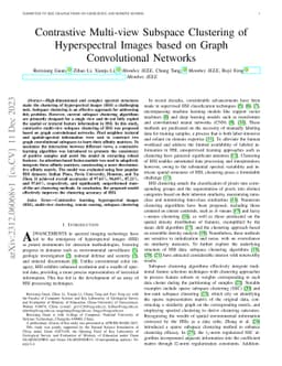 Contrastive Multi-view Subspace Clustering of Hyperspectral Images based
  on Graph Convolutional Networks
