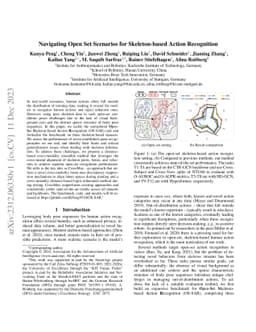 Navigating Open Set Scenarios for Skeleton-based Action Recognition