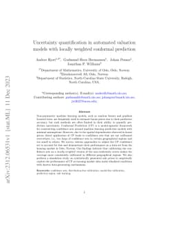 Uncertainty quantification in automated valuation models with spatially weighted conformal prediction