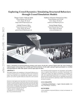Exploring Crowd Dynamics: Simulating Structured Behaviors through Crowd
  Simulation Models