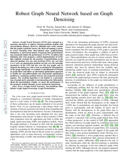 Robust Graph Neural Network based on Graph Denoising