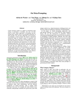 On Meta-Prompting