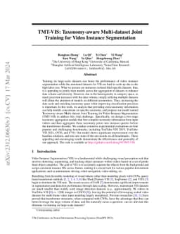TMT-VIS: Taxonomy-aware Multi-dataset Joint Training for Video Instance
  Segmentation