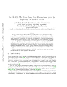 SurvBeNIM: The Beran-Based Neural Importance Model for Explaining the
  Survival Models