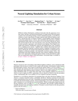 LightSim: Neural Lighting Simulation for Urban Scenes