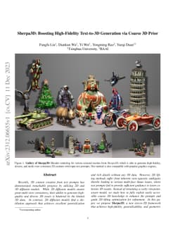 Sherpa3D: Boosting High-Fidelity Text-to-3D Generation via Coarse 3D
  Prior