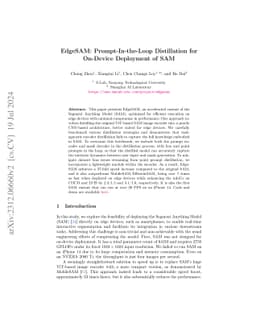 EdgeSAM: Prompt-In-the-Loop Distillation for On-Device Deployment of SAM