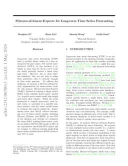 Mixture-of-Linear-Experts for Long-term Time Series Forecasting