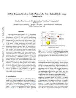 DGNet: Dynamic Gradient-Guided Network for Water-Related Optics Image
  Enhancement