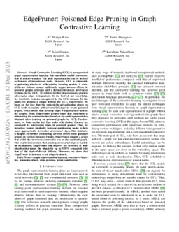 EdgePruner: Poisoned Edge Pruning in Graph Contrastive Learning