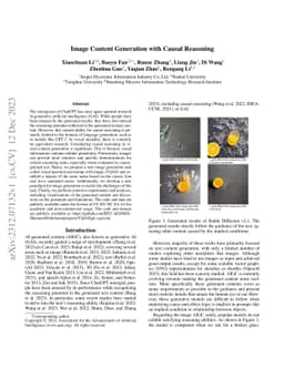 Image Content Generation with Causal Reasoning