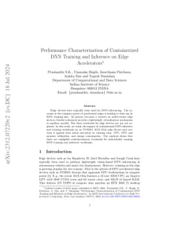 Performance Characterization of Containerized DNN Training and Inference
  on Edge Accelerators