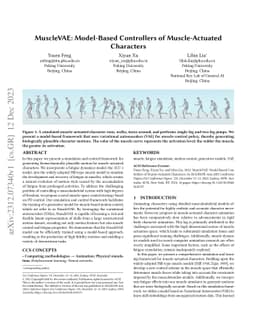 MuscleVAE: Model-Based Controllers of Muscle-Actuated Characters