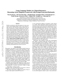 Large Language Models are Clinical Reasoners: Reasoning-Aware Diagnosis
  Framework with Prompt-Generated Rationales