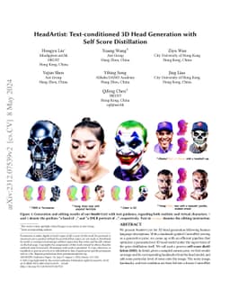 HeadArtist: Text-conditioned 3D Head Generation with Self Score
  Distillation