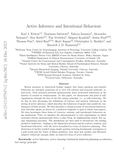 Active Inference and Intentional Behaviour