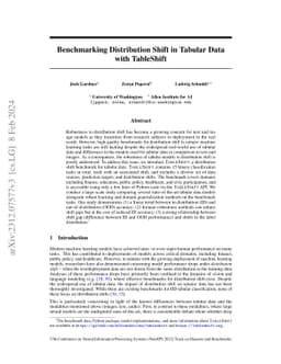 Benchmarking Distribution Shift in Tabular Data with TableShift