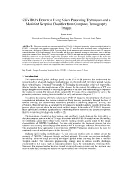 COVID-19 Detection Using Slices Processing Techniques and a Modified
  Xception Classifier from Computed Tomography Images