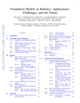 Foundation Models in Robotics: Applications, Challenges, and the Future