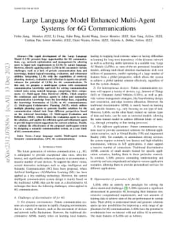 Large Language Model Enhanced Multi-Agent Systems for 6G Communications