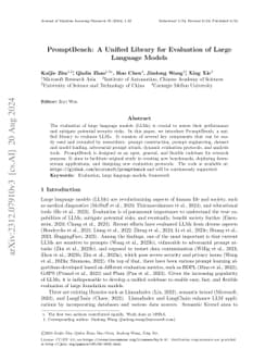 PromptBench: A Unified Library for Evaluation of Large Language Models