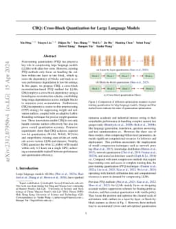 CBQ: Cross-Block Quantization for Large Language Models