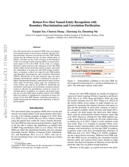 Robust Few-Shot Named Entity Recognition with Boundary Discrimination
  and Correlation Purification