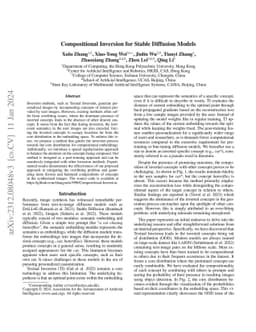 Compositional Inversion for Stable Diffusion Models