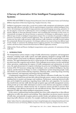 A Survey of Generative AI for Intelligent Transportation Systems