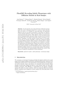 PhenDiff: Revealing Subtle Phenotypes with Diffusion Models in Real
  Images