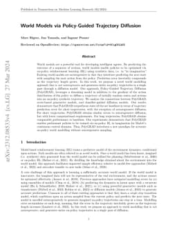 World Models via Policy-Guided Trajectory Diffusion