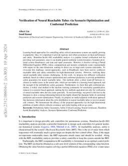 Verification of Neural Reachable Tubes via Scenario Optimization and
  Conformal Prediction