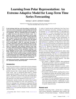 Learning from Polar Representation: An Extreme-Adaptive Model for
  Long-Term Time Series Forecasting