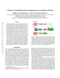 VSFormer: Visual-Spatial Fusion Transformer for Correspondence Pruning