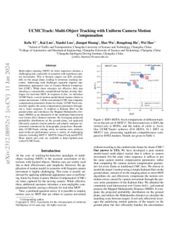 UCMCTrack: Multi-Object Tracking with Uniform Camera Motion Compensation