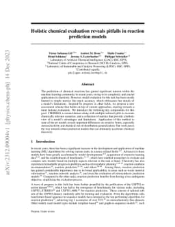 Holistic chemical evaluation reveals pitfalls in reaction prediction
  models