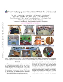 Holodeck: Language Guided Generation of 3D Embodied AI Environments