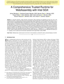 A Comprehensive Trusted Runtime for WebAssembly with Intel SGX
