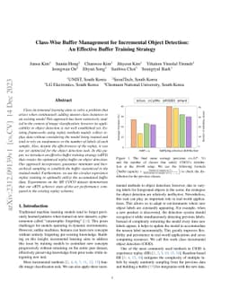 Class-Wise Buffer Management for Incremental Object Detection: An
  Effective Buffer Training Strategy
