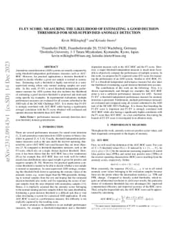 F1-EV Score: Measuring the Likelihood of Estimating a Good Decision
  Threshold for Semi-Supervised Anomaly Detection