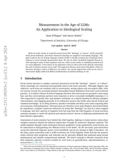 Measurement in the Age of LLMs: An Application to Ideological Scaling