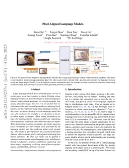 Pixel Aligned Language Models